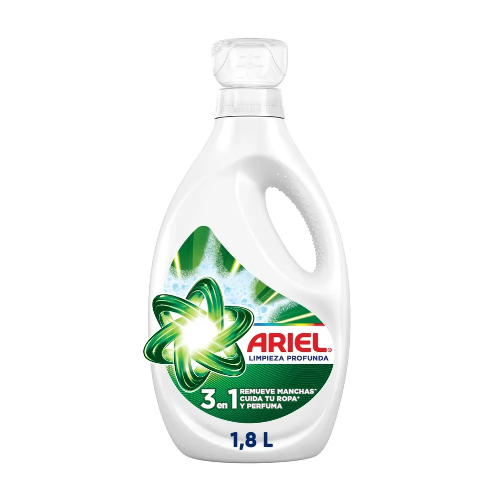 DETERGENTE ARIEL LIMPIEZA PROFUNDA 1,8 LT