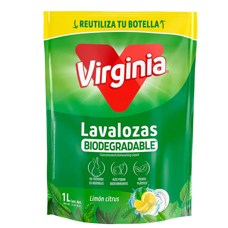 LAVALOZA VIRGINIA BIODEGRADABLE DOY PACK 1 LT
