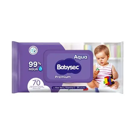 TOALLITAS HUMEDAS BABYSEC PREMIUM 70 UN